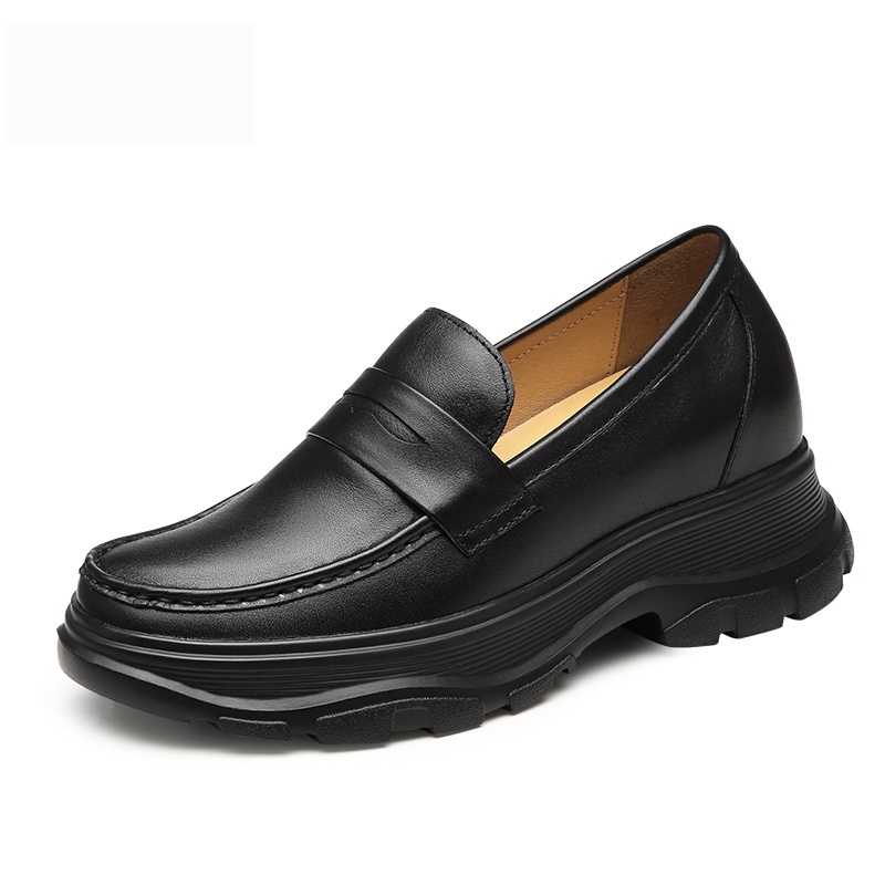 女士内增高鞋 单鞋 内增高8CM 黑色 商品货号：W02W165A081D【赫升】