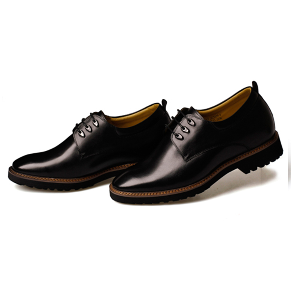  精品定制鞋 内增高7.5CM 黑色 商品货号：J225A31-1【金墨瑞】
