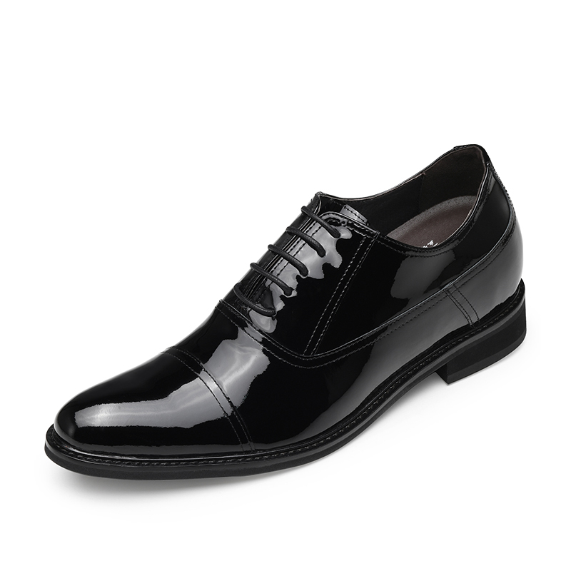 男士内增高鞋 正装鞋 内增高8CM 黑色 商品货号：H02X92B201D【何金昌】