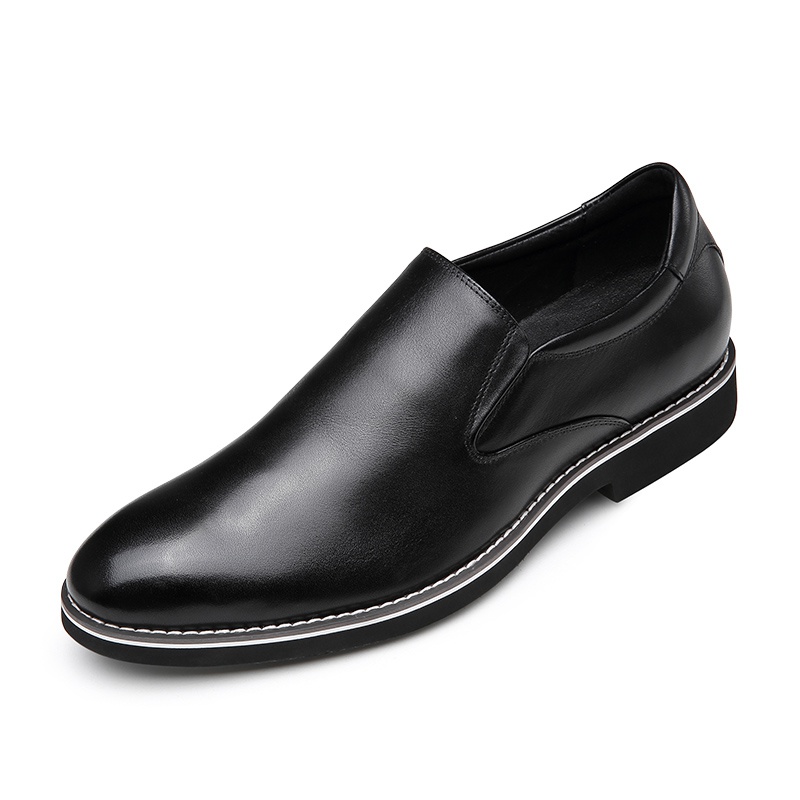 男士内增高鞋 正装鞋 内增高5CM 黑色 商品货号：H02052C091D【何金昌】