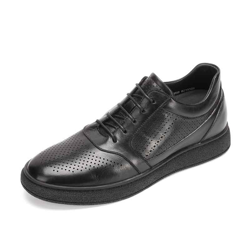 男士内增高鞋 日常休闲鞋 内增高6CM 黑色 商品货号：L1HC1750002【何金昌】