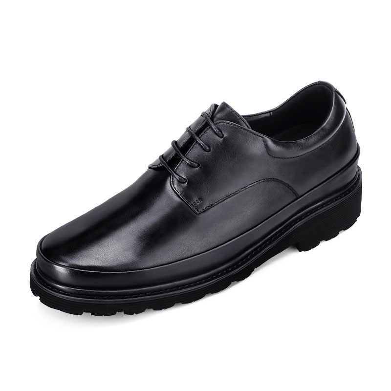 男士增高鞋 内增高正装鞋 内增高7CM 黑色 商品货号：H1C69E0011D【何金昌】