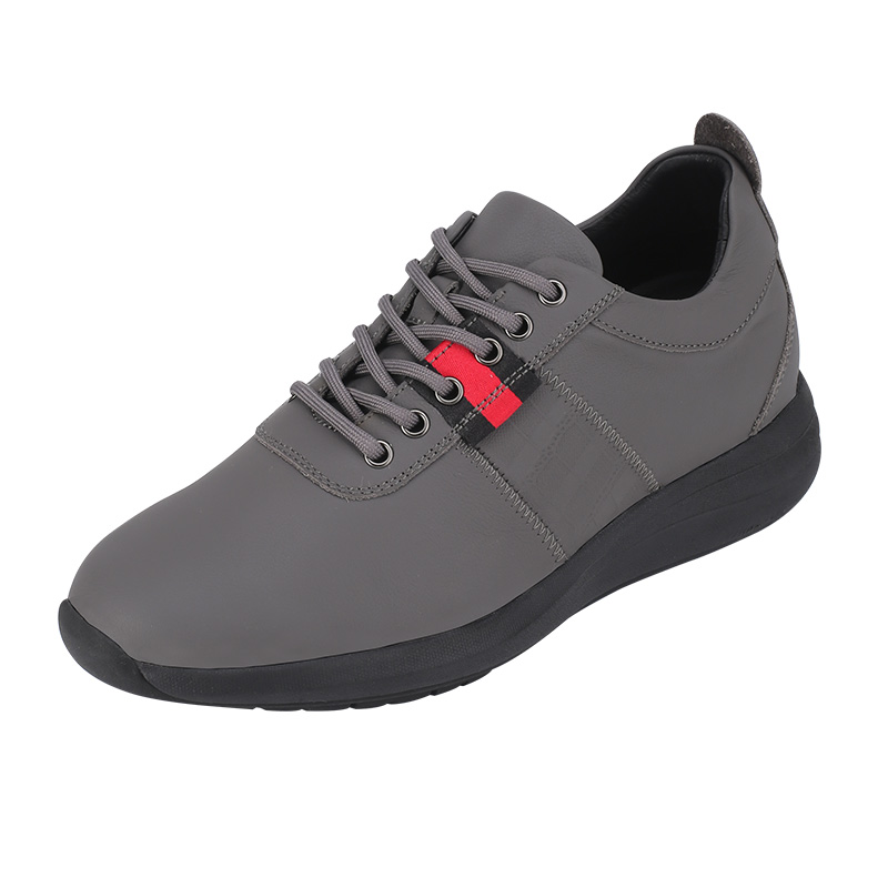 男士内增高鞋 运动鞋 内增高7CM 灰色 商品货号：H1JC10208202【何金昌】