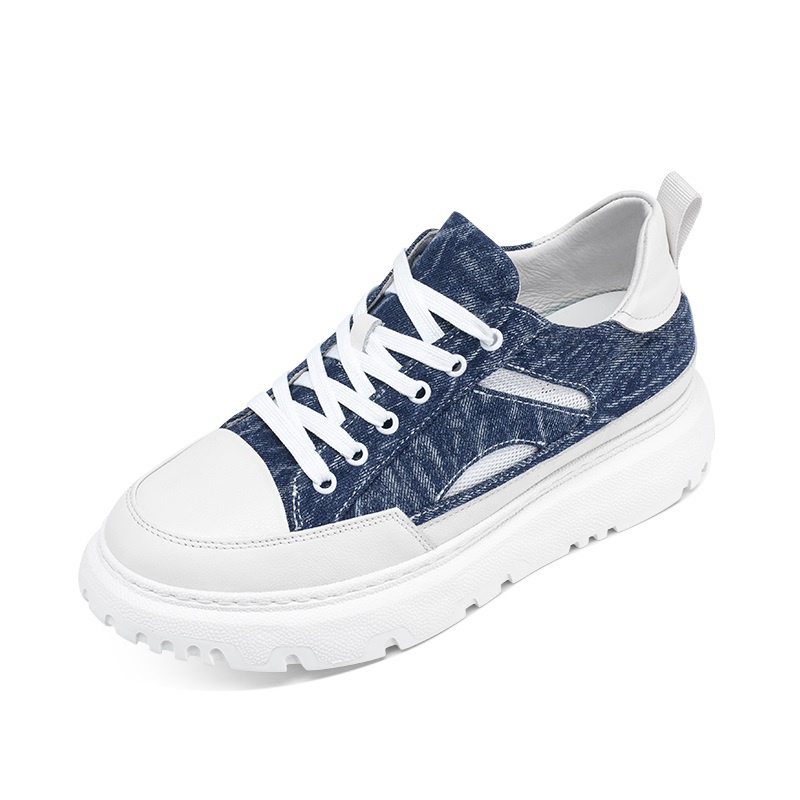 男士内增高鞋 日常休闲鞋 内增高6CM 蓝色 商品货号：L1DJ3662202【乐昂】
