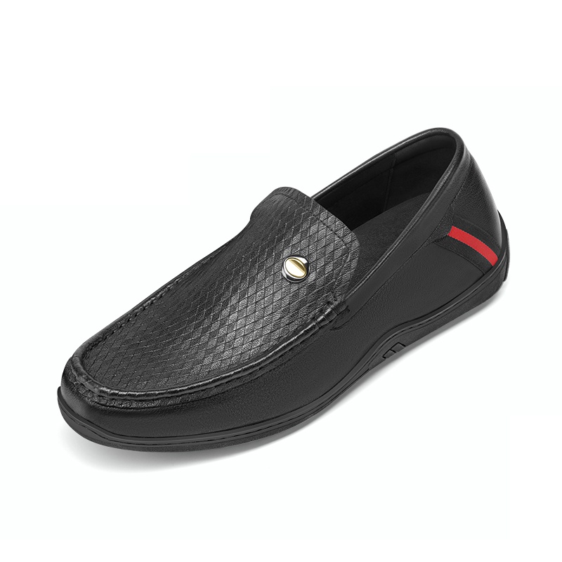 男士增高鞋 日常休闲鞋 内增高5CM 黑色 商品货号：H2C40D0601D【何金昌】