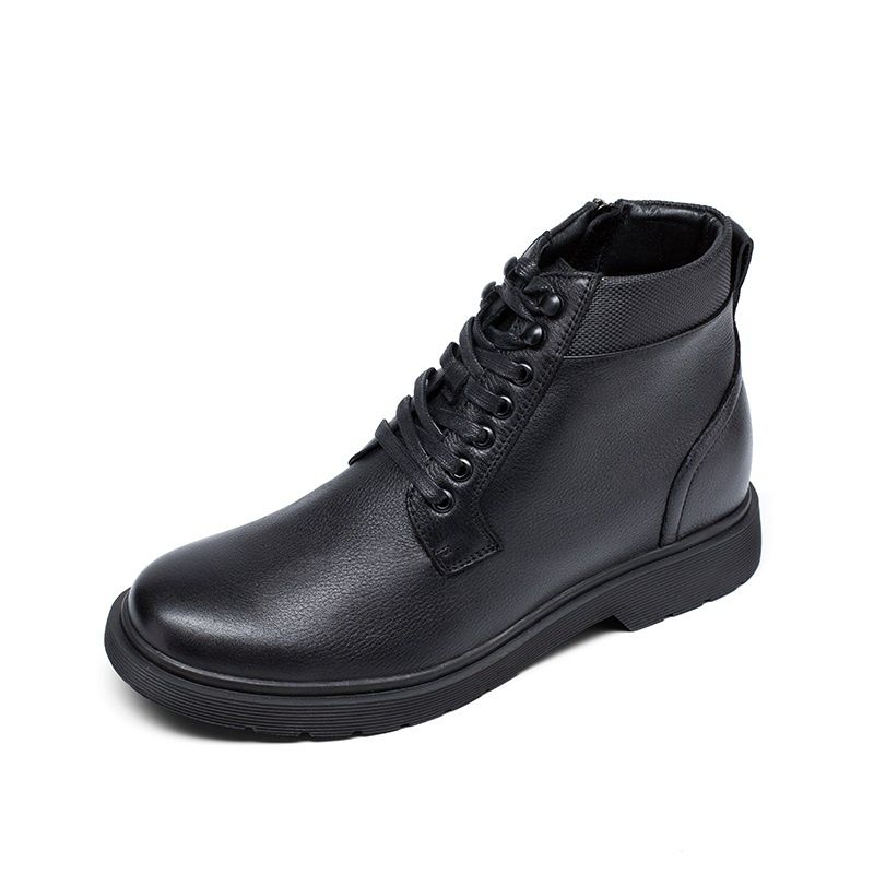 男士内增高鞋 靴子 内增高8CM 黑色 商品货号：H2B142B0051D【何金昌】