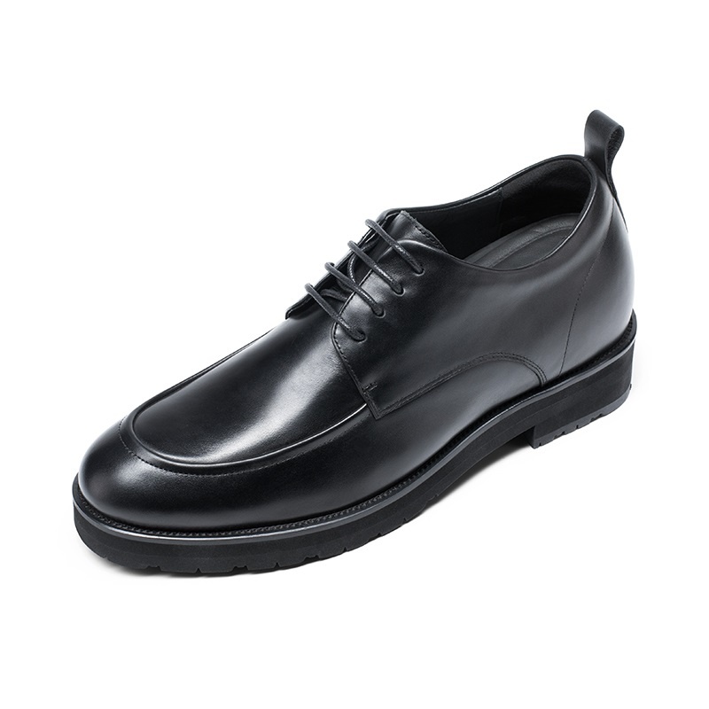 男士内增高鞋 正装鞋 内增高8CM 黑色 商品货号：H2D109B0011D【何金昌】