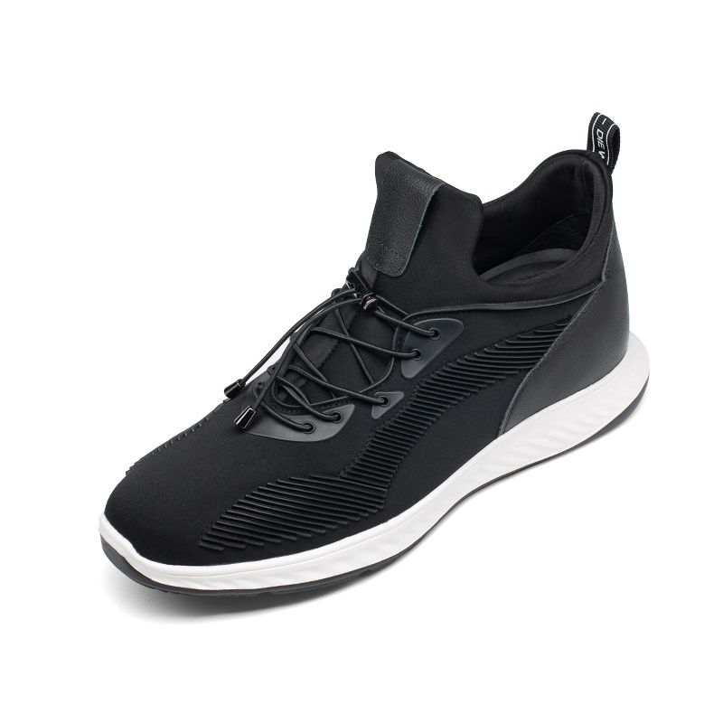 男士内增高鞋 运动鞋 内增高7CM 黑色 商品货号：H71N62V011DY【何金昌】