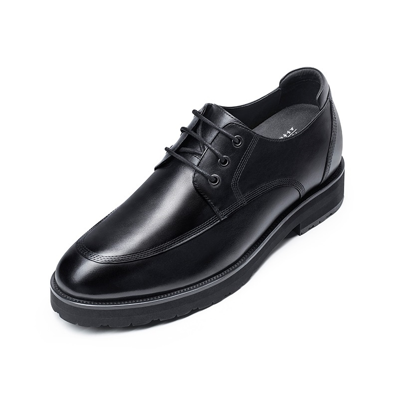 男士内增高鞋 正装鞋 内增高8CM 黑色 商品货号：H2D109B0031D【何金昌】
