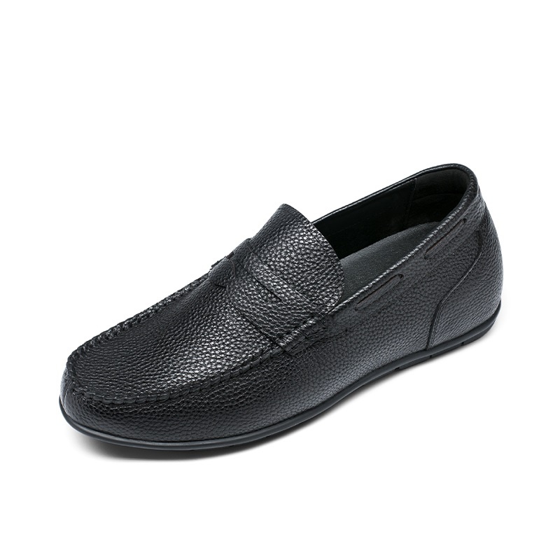  精品定制鞋 内增高6CM 黑色 商品货号：H02C40B381D-1【何金昌】