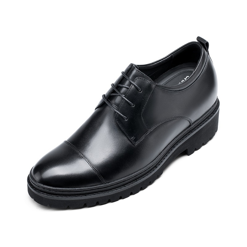  精品定制鞋 内增高9CM 黑色 商品货号：H82241D011D-1【何金昌】