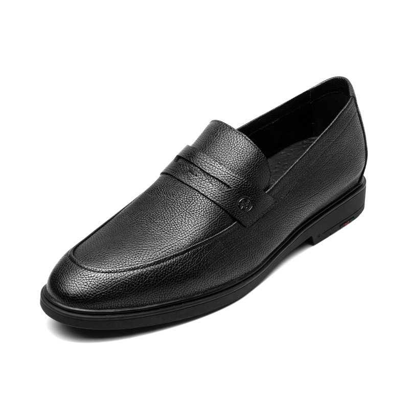 男士内增高鞋 正装鞋 内增高5CM 黑色 商品货号：H3D223C012D【何金昌】