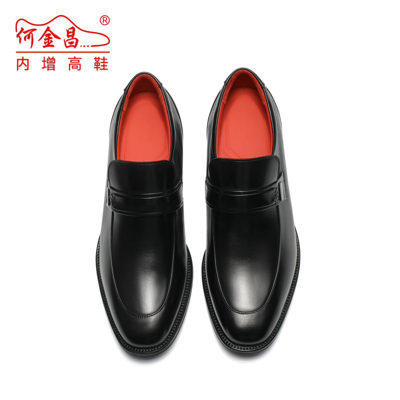  精品定制鞋 内增高7CM 黑色 商品货号：N97H01F1【何金昌】